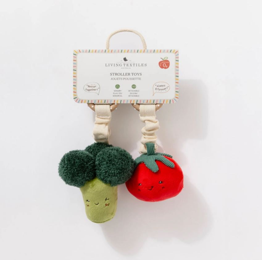 Stroller Toys 2pk - Broccoli Tomato