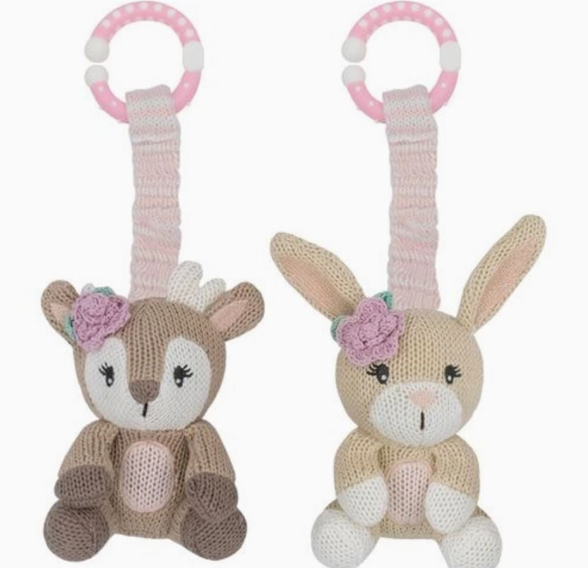 Stroller Toys 2pk - Fawn Bunny