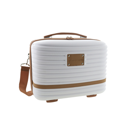 Vanity case- Ribbed white
