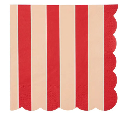 Napkin - Variegated Red