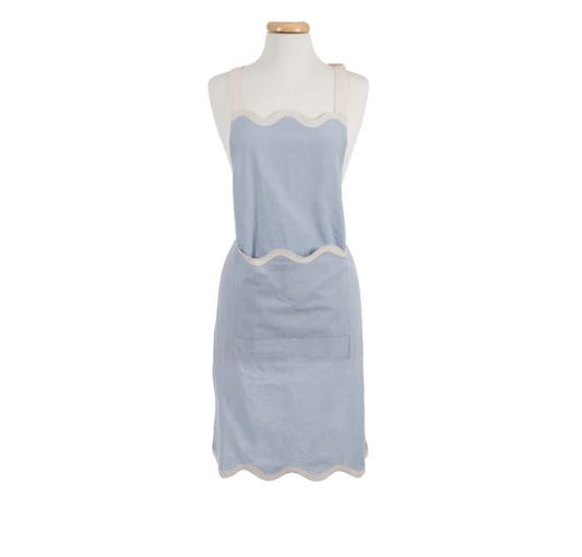 Virgo Apron - Blue/White