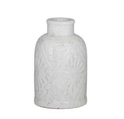 Volterra Ceramic Vase - White