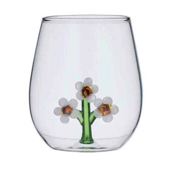 Waxflower Glass Tumbler