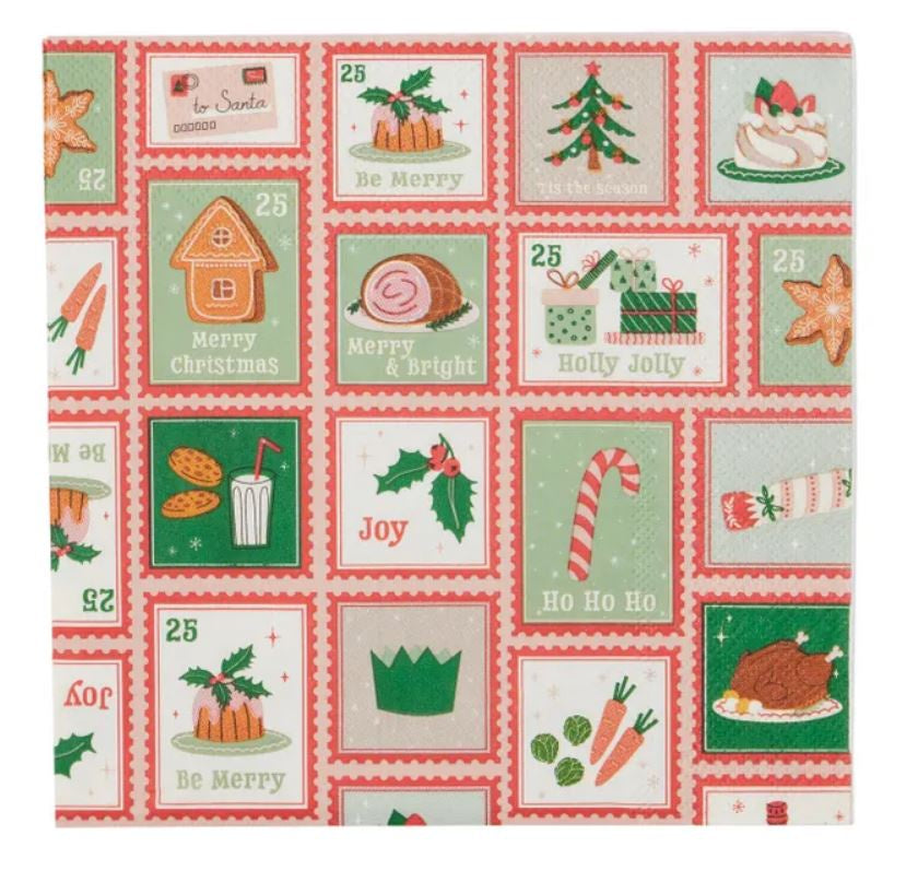 Napkin - Xmas Stamp