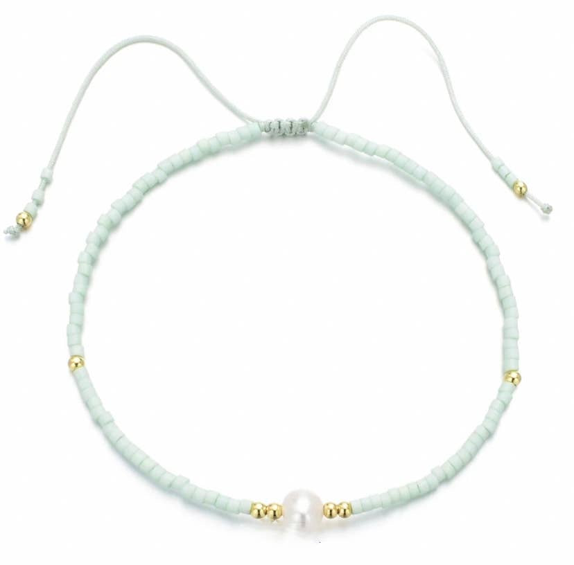 Pearly Bracelet: Blue