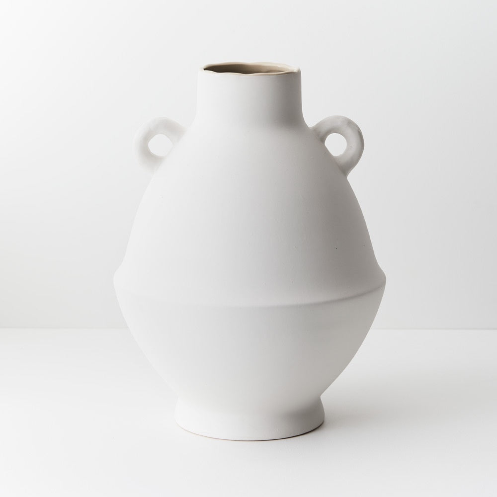 Vase Cavo Handles - White