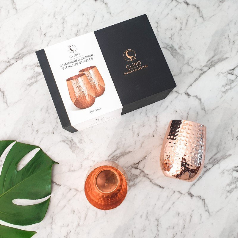 Copper wine glass- set 2
