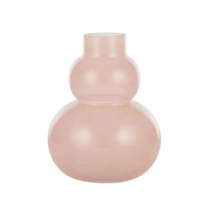 Elettra Glass vase- milky rose